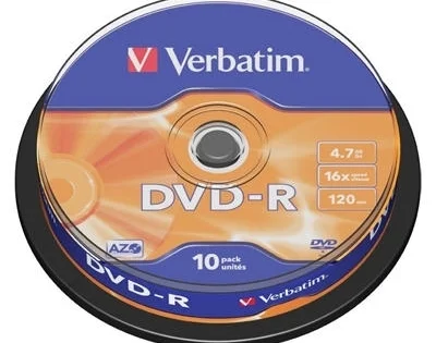 DVD-R Verbatim 16x, cake 10ks Top Prodej