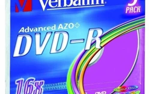 DVD-R Verbatim 4,7 GB, 16x, slim box (baleni 5ks) Cenově Výhodný