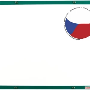 Zlevněný Bílá keramická tabule boardOK 60x45 - zelená