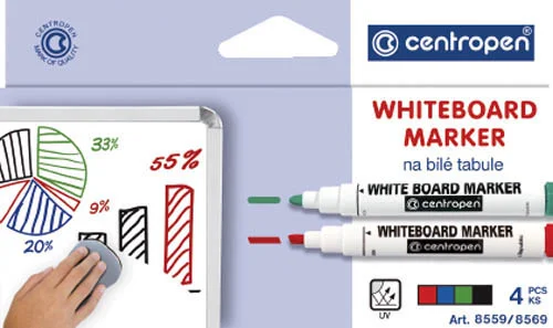 Značkovač Centropen 8559 stíratelný-sada 4 ks Ihned K Objednání