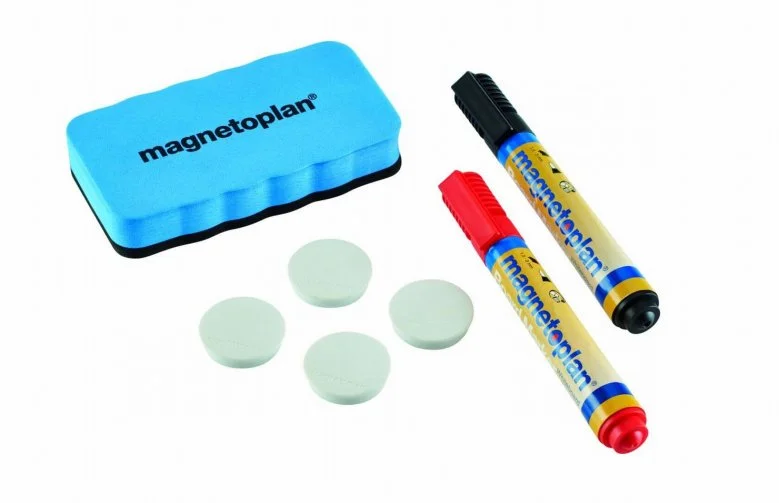 Popisovače, stěrka, magnety - Start sada Magnetoplan OPTIMAL Novinka