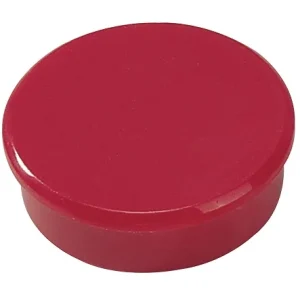 Zlevněný Dahle magnet přídržný, Ø 38 mm, červený - 2 ks