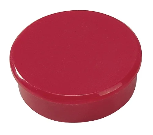 Zlevněný Dahle magnet přídržný, Ø 38 mm, červený - 2 ks