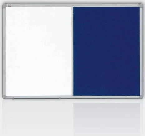 Akce Kombinovaná tabule 60x90 filc modrý/magnet., rám ALU23