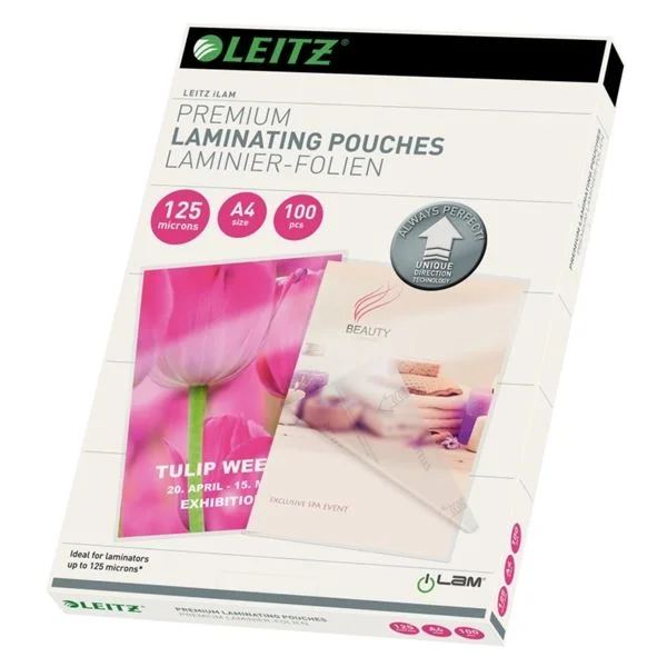 Tovární Cena Laminovací fólie Leitz - A4, 2x 125 mikronů, čiré, 100 ks
