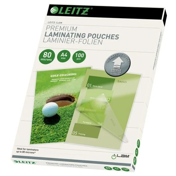 Finální Výprodej Laminovací fólie Leitz - A4, 2x 80 mikronů, čiré, 100 ks
