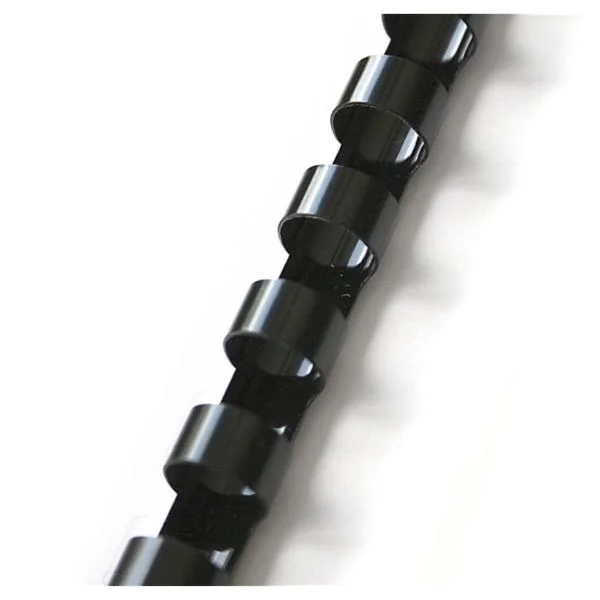 Plastové hřbety - 10 mm, černé, 100 ks Koupit Online