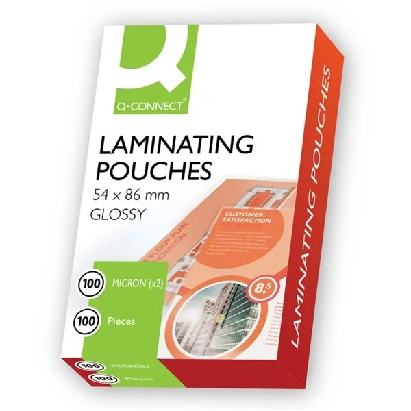 Laminovací fólie Q-Connect - 54 x 86 mm, 100 mic., 100 ks Aktuální