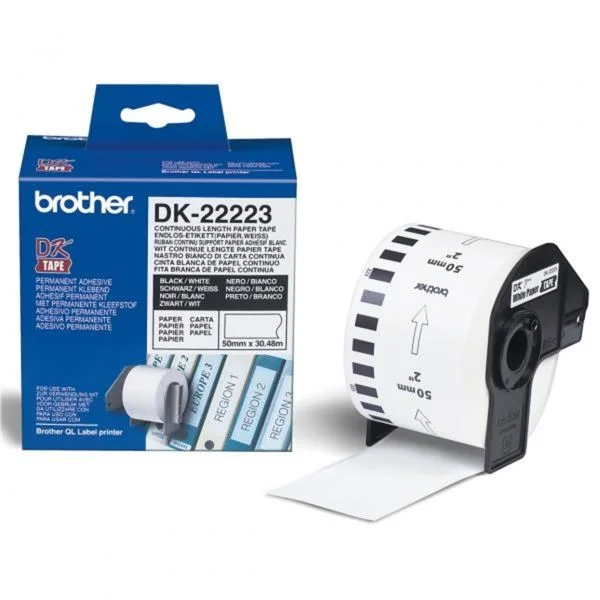 Poslední Šance Samolepicí role Brother QL, DK-22223, bílá