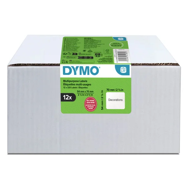 Dokud Zásoby Vydrží Dymo LabelWriter štítky 70 x 54mm, 12x320ks, 2234185