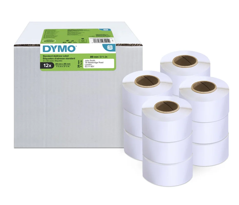 Dymo LabelWriter štítky 89 x 28mm, 12x130ks, 2093091 Přímo Od Výrobce