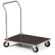 Plošinový vozík s dřevěnou deskou, 100 kg Top Prodej