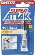 Loctite Super Attak, vteřinové lepidlo, 3g+1g Značkový