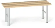 Značkový Šatní lavice 100 cm, šedá