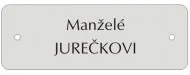 Dveřní štítek - typ 4 zlatá mat/ černá Ověřený