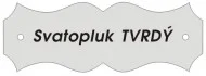 Nejlepší Volba Dveřní štítek - typ 9 zlatá mat/ černá