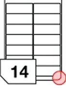 Etikety 99.1 x 38,1, 100listů Značkový