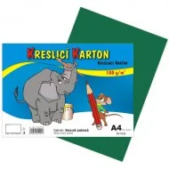 Kreslicí karton A4/180g/ 50 zelený Zlevněný