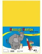 Kreslicí karton A3/180g žlutý Cenový Hit