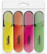 Zvýrazňovač KoresBright Liner sada 4 ks Ihned K Objednání