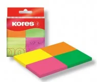 Odeslání Ihned Neonové samolepicí bločky Kores 40x50 mm, 4 barvy, 200 lístků