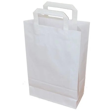 Tašky papírové kraft plochá ucha - 220 x 100 x 350 mm Nejprodávanější
