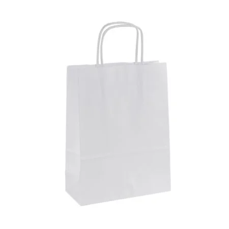 Víkendová Akce Tašky papírové kraft kroucená ucha - 180 x 80 x 240 mm