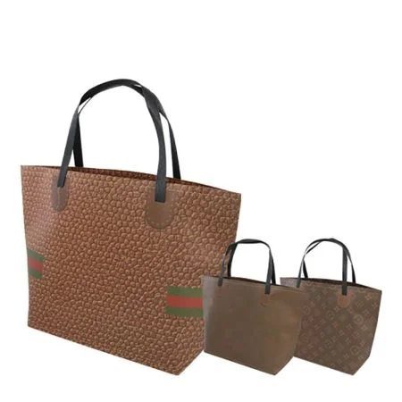 Dárková taška, brand "M" (24x34,5x10 cm) - mix 3 designy Jen Po Omezenou Doba
