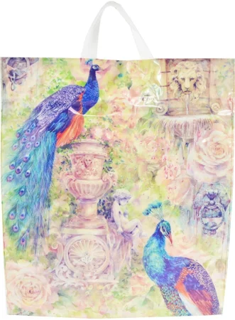 Akce taška 45 x 40 s uchy pávi
