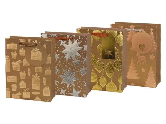 taška vánoční M LUX KRAFT mix V8 (180x230x100) 5252785 Novinka