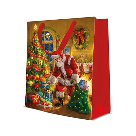 Ověřený Dárková taška PAW Santa is here, medium - 20x25x10 cm