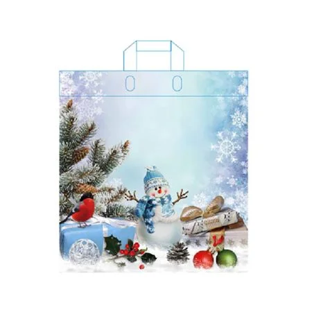 Pouze Dnes LDPE taška s ušima 45x39 cm, vánoční - mix vzorů