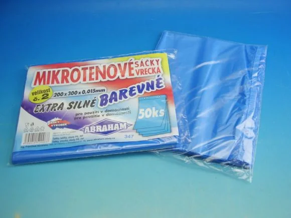 Sáček mikroten 20x30cm pro domácnost modrý 50 ks Značkový