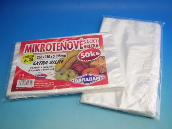 Víkendová Akce Sáček mikroten 25x35cm pro domácnost 0,015 50 ks