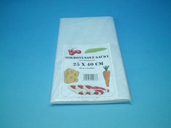 Sáček mikroten 25x40cm pro domácnost 50 ks Sleva