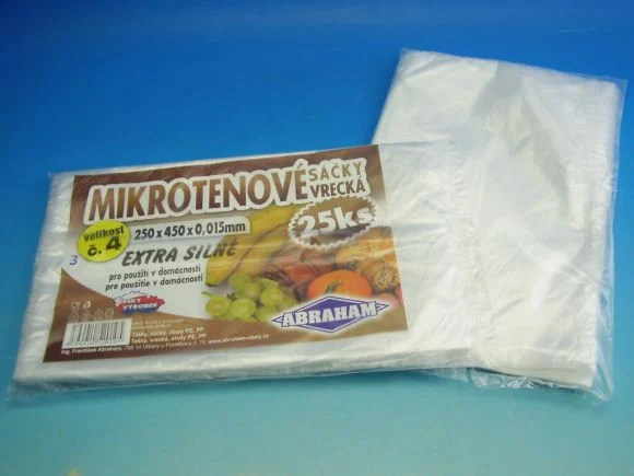 Sáček mikroten 25x45cm pro domácnost 0,015 25 ks Sezónní Sleva