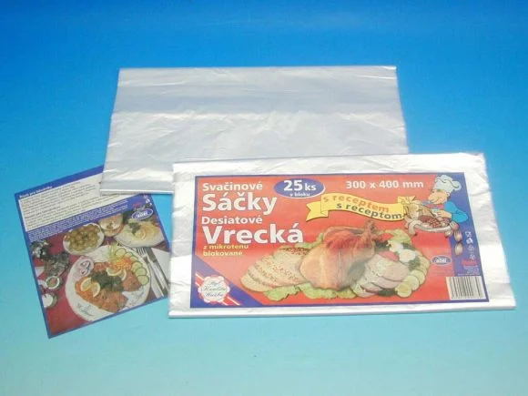 Sáček mikroten 30x40cm svačinový+recept 25 ks Nová Kolekce