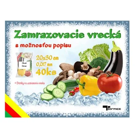 Levný Zamrazovací sáčky 20x30cm, farebné 40ks