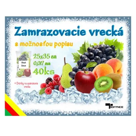 Zamrazovací sáčky 25x35cm, farebné 40ks Rychlé Dodání