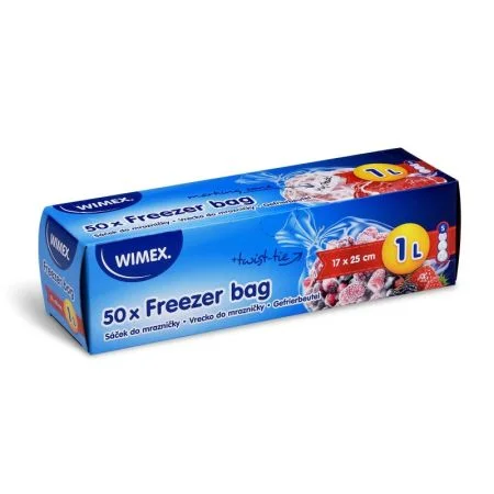 Sáčky do mrazničky 17 x 25 cm LDPE, 1L, 50ks Zlevněný