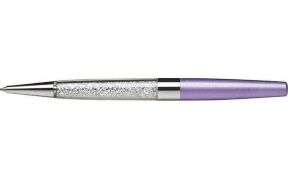 Kuličkové pero SWAROVSKI® Crystals, světle fialová, bílé krystaly ve spodní části pera, ART CRYSTELL Omezená Nabídka
