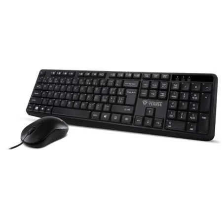 Klávesnice + myš Yenkee YKM 1007 - černá / USB kabel Jen Po Omezenou Doba