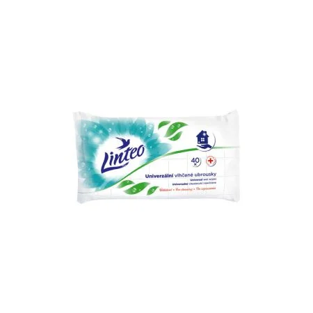Linteo Satin vlhčené ubrousky pro domácnost 40ks Finální Výprodej