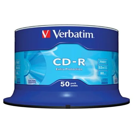 Verbatim CD-R 700 MB - 52x / bez krabiček Spindle / 50 ks Časově Omezené
