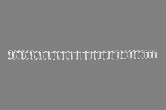 Horká Nabídka Hřbet WireBind, stříbrná, kovový, 3:1, 12,5 mm, 115 listů, GBC