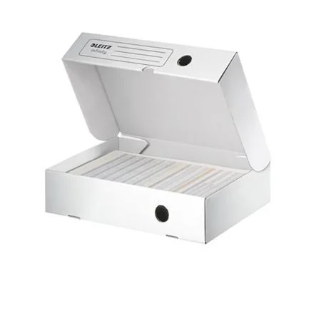 Nejlepší Cena Archivní box A4/80mm, recyklovaný karton, otevírání směrem nahoru, LEITZ "Infinity", bílý