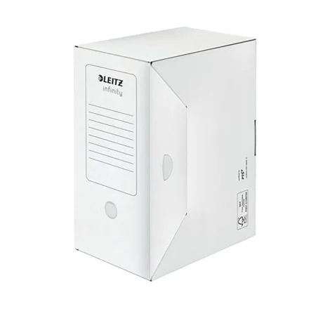 Archivní box A4/150 mm, recyklovaný karton, LEITZ "Infinity", bílý Zlevněný