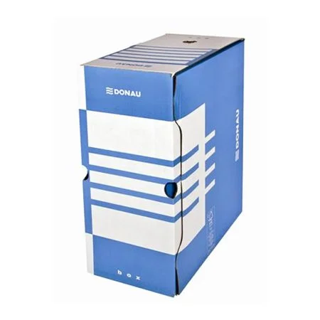Archivní box A4/155 mm, karton, DONAU, modrý Akční Nabídka