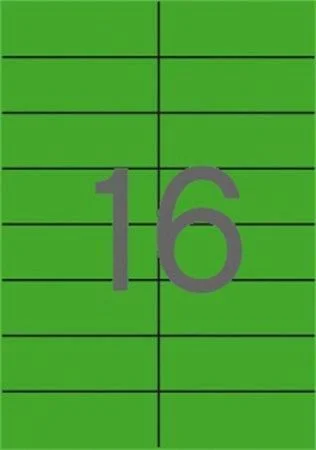 Etiketa, 105 x 37mm, zelená, 320 ks/bal., APLI ,balení 20 ks Poslední Šance