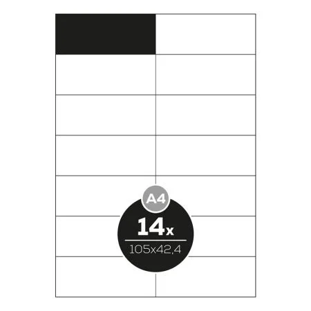 Ihned K Objednání Etikety PRINT A4 / 100 ks, 105x42,4 - 14 etiket, bílé
